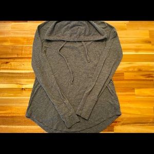 Aerie Basic Gray Long Sleeve Hoodie Size XS